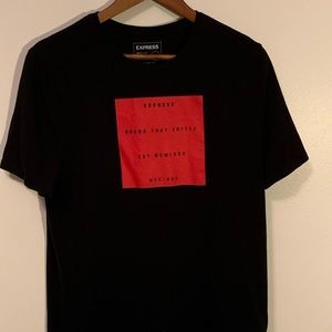 Express Men’s Medium Black Tee